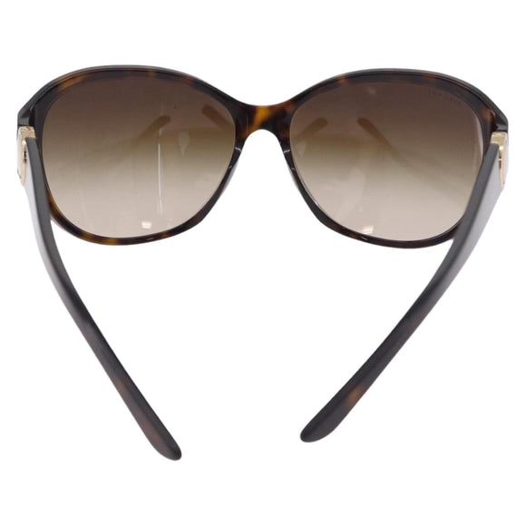 BVLGARI Sunglasses Plastic Brown Gold Tone Auth BA15032A