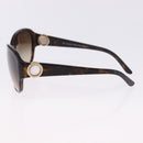 BVLGARI Sunglasses Plastic Brown Gold Tone Auth BA15032A-6