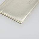 Salvatore Ferragamo Gancini Card Case Leather Champagne Gold Auth BA15034V-16