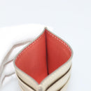 Salvatore Ferragamo Gancini Card Case Leather Champagne Gold Auth BA15034V-18