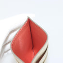 Salvatore Ferragamo Gancini Card Case Leather Champagne Gold Auth BA15034V-19