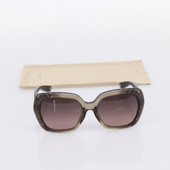 BOTTEGA VENETA INTRECCIATO Sunglasses Plastic Black Gold Tone Auth BA15035