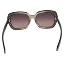 BOTTEGA VENETA INTRECCIATO Sunglasses Plastic Black Gold Tone Auth BA15035-3
