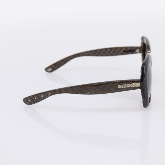 BOTTEGA VENETA INTRECCIATO Sunglasses Plastic Black Gold Tone Auth BA15035