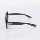 BOTTEGA VENETA INTRECCIATO Sunglasses Plastic Black Gold Tone Auth BA15035-5