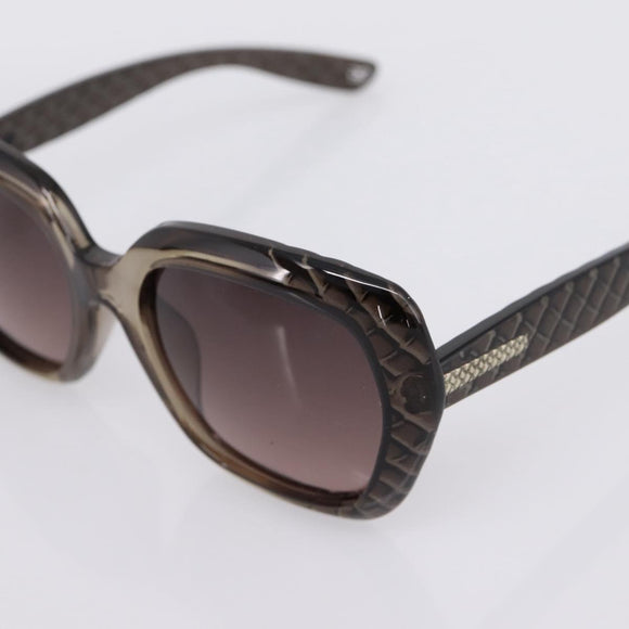 BOTTEGA VENETA INTRECCIATO Sunglasses Plastic Black Gold Tone Auth BA15035