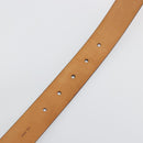 LOUIS VUITTON Ceinture Carre Belt Leather ""90/36"" Black Silver LV Auth BA15036-13