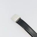 LOUIS VUITTON Ceinture Carre Belt Leather ""90/36"" Black Silver LV Auth BA15036-8