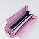 GUCCI GG Marmont Bosco Zip Around Long Wallet Leather Pink 499337 Auth BA15038V-14