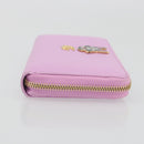 GUCCI GG Marmont Bosco Zip Around Long Wallet Leather Pink 499337 Auth BA15038V-4