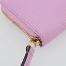 GUCCI GG Marmont Bosco Zip Around Long Wallet Leather Pink 499337 Auth BA15038V-9