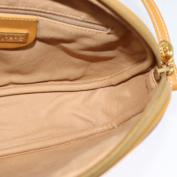 GUCCI Micro GG Supreme Shoulder Bag PVC Brown Gold 007 084 0094 Auth BA1504