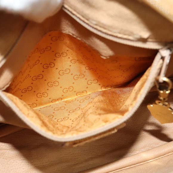 GUCCI Micro GG Supreme Shoulder Bag PVC Brown Gold 007 084 0094 Auth BA1504