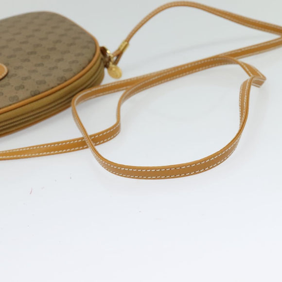 GUCCI Micro GG Supreme Shoulder Bag PVC Brown Gold 007 084 0094 Auth BA1504