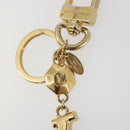 LOUIS VUITTON LV Facet Key Holder metal Gold Tone M65216 LV Auth BA15041A-9