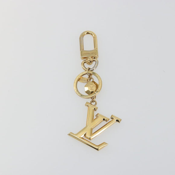LOUIS VUITTON LV Facet Key Holder metal Gold Tone M65216 LV Auth BA15041A