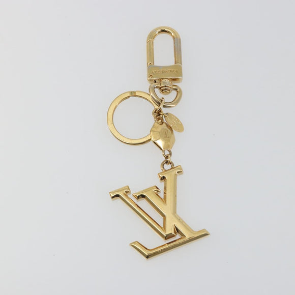 LOUIS VUITTON LV Facet Key Holder metal Gold Tone M65216 LV Auth BA15041A