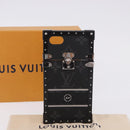 LOUIS VUITTON Monogram Eclipse Fragment iTrunk iPhone 7 Case M62613 Auth BA15042-12