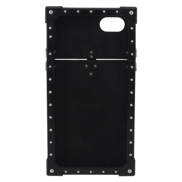 LOUIS VUITTON Monogram Eclipse Fragment iTrunk iPhone 7 Case M62613 Auth BA15042