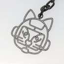 CHANEL Cat Robot Key Holder Metal Black CC Auth BA15043M-5