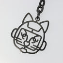 CHANEL Cat Robot Key Holder Metal Black CC Auth BA15043M-9