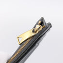 BOTTEGA VENETA MAXI INTRECCIATO Coin Purse Leather Gray Gold Tone Auth BA15048-9