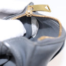 BOTTEGA VENETA MAXI INTRECCIATO Coin Purse Leather Gray Gold Tone Auth BA15048-12