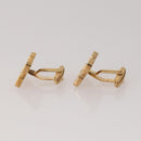 Christian Dior Cuffs Earring Metal 3 Set Gold Tone Auth BA15051-15