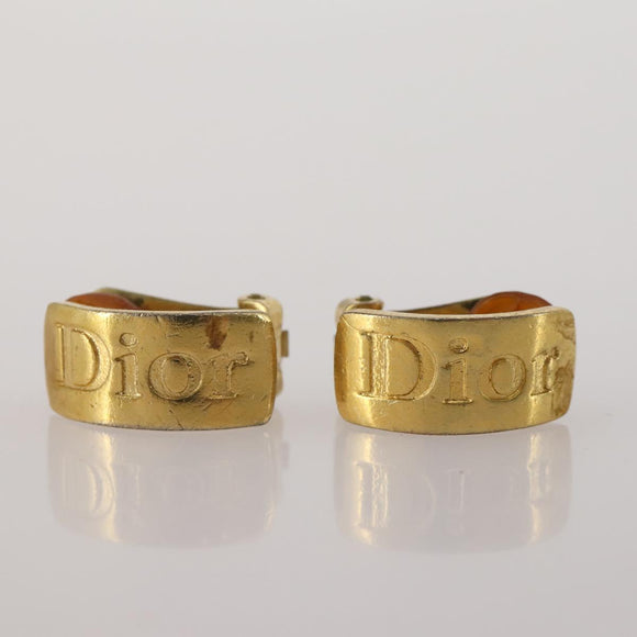 Christian Dior Cuffs Earring Metal 3 Set Gold Tone Auth BA15051