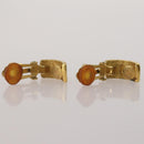 Christian Dior Cuffs Earring Metal 3 Set Gold Tone Auth BA15051-6