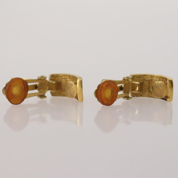 Christian Dior Cuffs Earring Metal 3 Set Gold Tone Auth BA15051