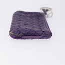 BOTTEGA VENETA INTRECCIATO Glasses Case Coin Purse Leather 2 Set Auth BA15053-11