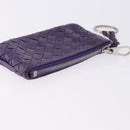 BOTTEGA VENETA INTRECCIATO Glasses Case Coin Purse Leather 2 Set Auth BA15053-12