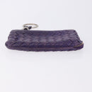 BOTTEGA VENETA INTRECCIATO Glasses Case Coin Purse Leather 2 Set Auth BA15053-13