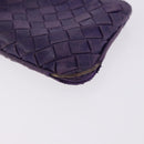 BOTTEGA VENETA INTRECCIATO Glasses Case Coin Purse Leather 2 Set Auth BA15053-14