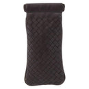 BOTTEGA VENETA INTRECCIATO Glasses Case Coin Purse Leather 2 Set Auth BA15053-3