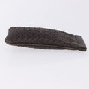 BOTTEGA VENETA INTRECCIATO Glasses Case Coin Purse Leather 2 Set Auth BA15053-4