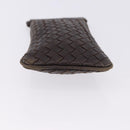 BOTTEGA VENETA INTRECCIATO Glasses Case Coin Purse Leather 2 Set Auth BA15053-6