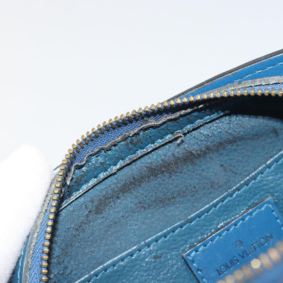 LOUIS VUITTON Epi Dauphine PM Pouch Blue M48445 LV Auth BA15054