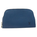 LOUIS VUITTON Epi Dauphine PM Pouch Blue M48445 LV Auth BA15054-13