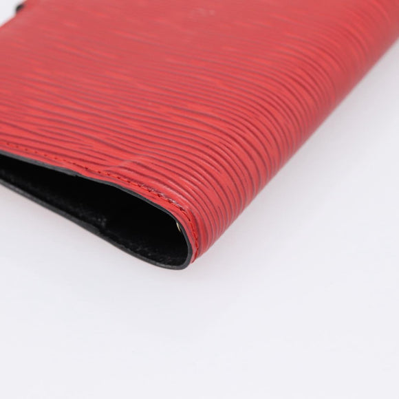 LOUIS VUITTON Epi Agenda PM Day Planner Cover Red R20057 LV Auth BA15055
