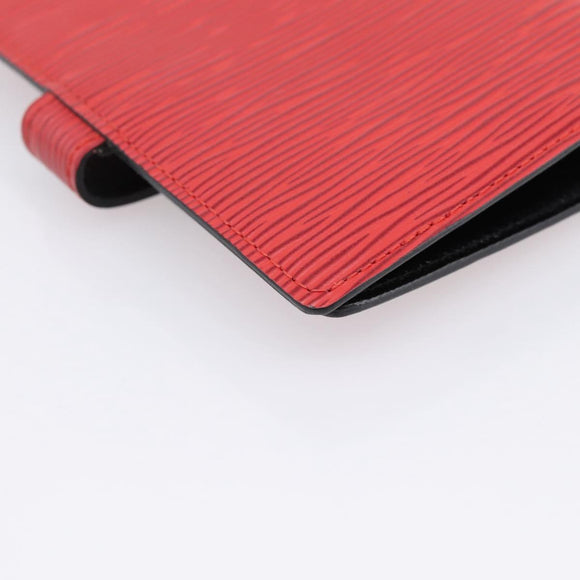 LOUIS VUITTON Epi Agenda PM Day Planner Cover Red R20057 LV Auth BA15055