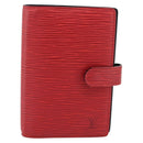 LOUIS VUITTON Epi Agenda PM Day Planner Cover Red R20057 LV Auth BA15055-2