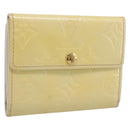 LOUIS VUITTON Monogram Vernis Ludlow Coin Purse Perle M91357 LV Auth BA15057-1