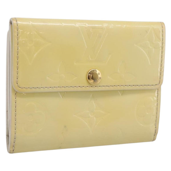 LOUIS VUITTON Monogram Vernis Ludlow Coin Purse Perle M91357 LV Auth BA15057
