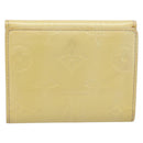 LOUIS VUITTON Monogram Vernis Ludlow Coin Purse Perle M91357 LV Auth BA15057-3