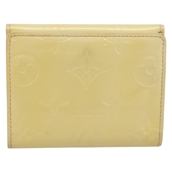 LOUIS VUITTON Monogram Vernis Ludlow Coin Purse Perle M91357 LV Auth BA15057