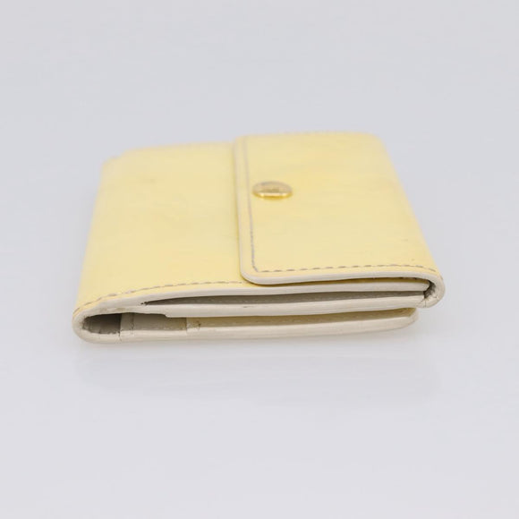 LOUIS VUITTON Monogram Vernis Ludlow Coin Purse Perle M91357 LV Auth BA15057