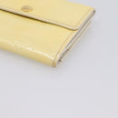LOUIS VUITTON Monogram Vernis Ludlow Coin Purse Perle M91357 LV Auth BA15057-8