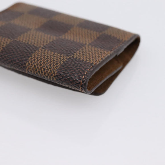 LOUIS VUITTON Damier Ebene Bouton de Manchette Case Cuff Case LV Auth BA15058
